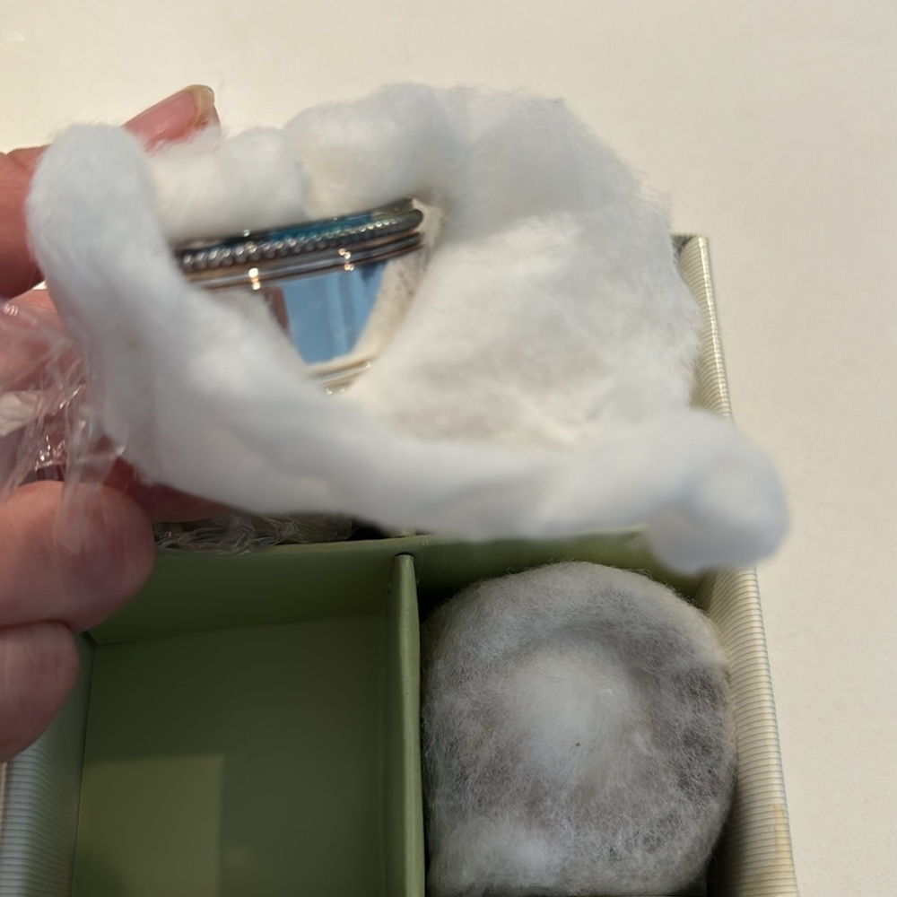 William Sonoma Hotel Napkin Rings - Silverplated Set of 4 Beaded Style NEW